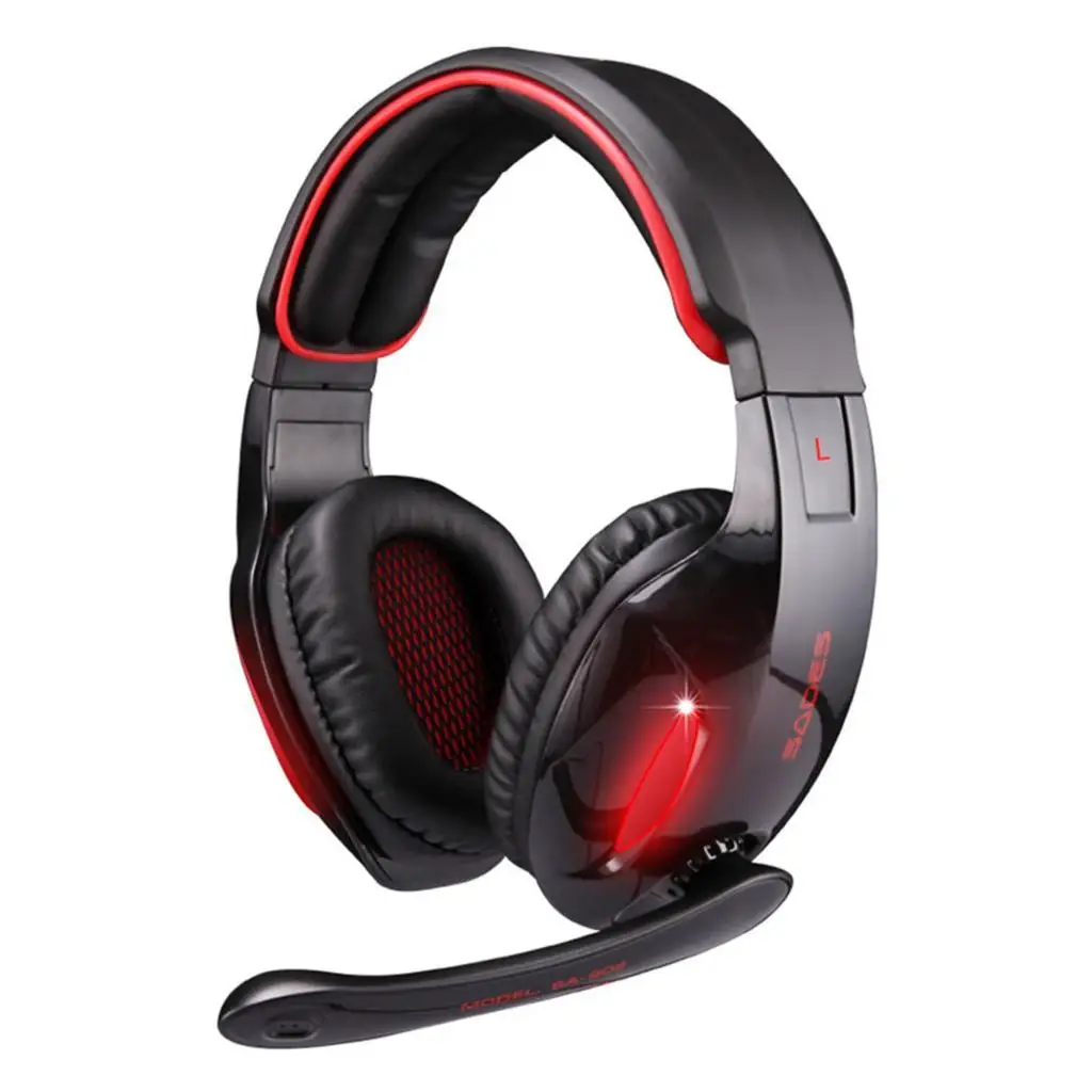 Original Sades SA-902 7.1 Surround Sound Effect USB Gaming Stereo Headset Headphone with Mic