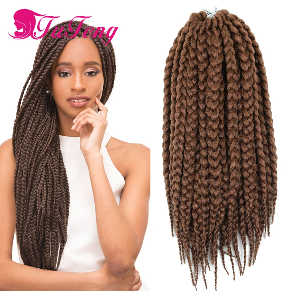 Pretwist Box Braids Hair Crochet 12 14 inch Synthetic crochet hair extension High quality twist
