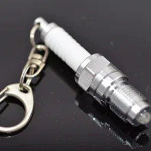 TOYIKIE 10 шт./партия СВЕТОДИОДНЫЙ брелок с свечей зажигания, Креативные аксессуары,, автозапчасти, модельный брелок, брелок, кольцо брелока