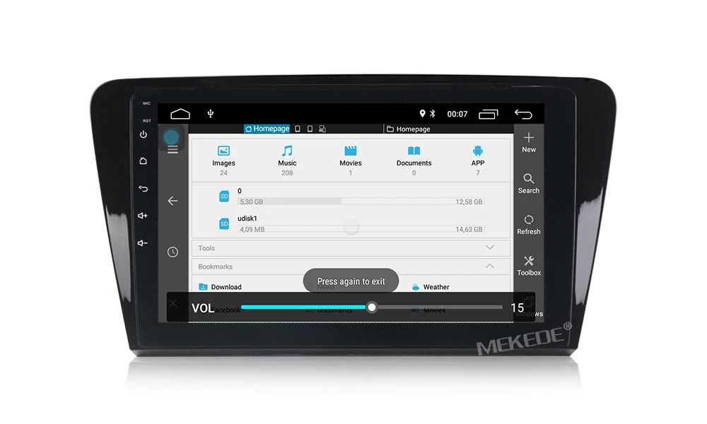 Clearance MEKEDE Android 8.1 car dvd gps multimedia player For SKODA Octavia 2013-2018 A7 car dvd navigation radio video audio player 16