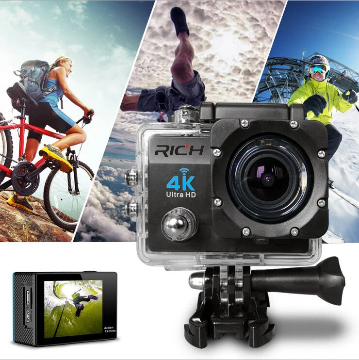 5pcs/lot 4K SJ8000R Ultra 2.0 Inch Wifi Sport DV Action Camera Camcorder Sports Camera Remote bike recorder aerial photography