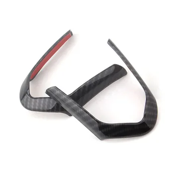 

Carbon Fiber 1 Pair Black Car Accessory Steering Wheel Frame Trim Auto ABS Useful Durable For BMW M3 M4 M5 1 3 Series X5M Hot