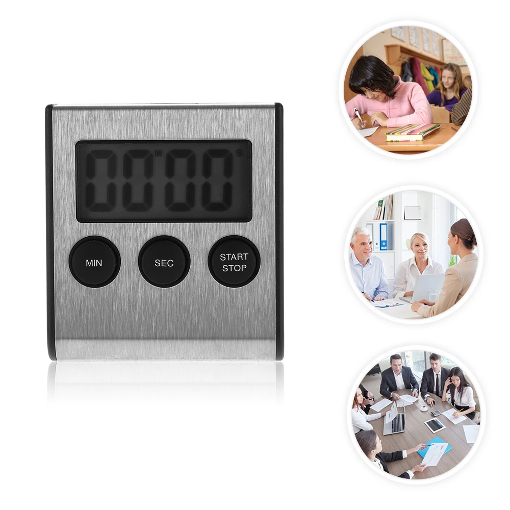 

Hot Sale Square Large LCD Digital Kitchen Timer Cooking Timer Clock Magnet Despertador Digital Table Clock Temporizador