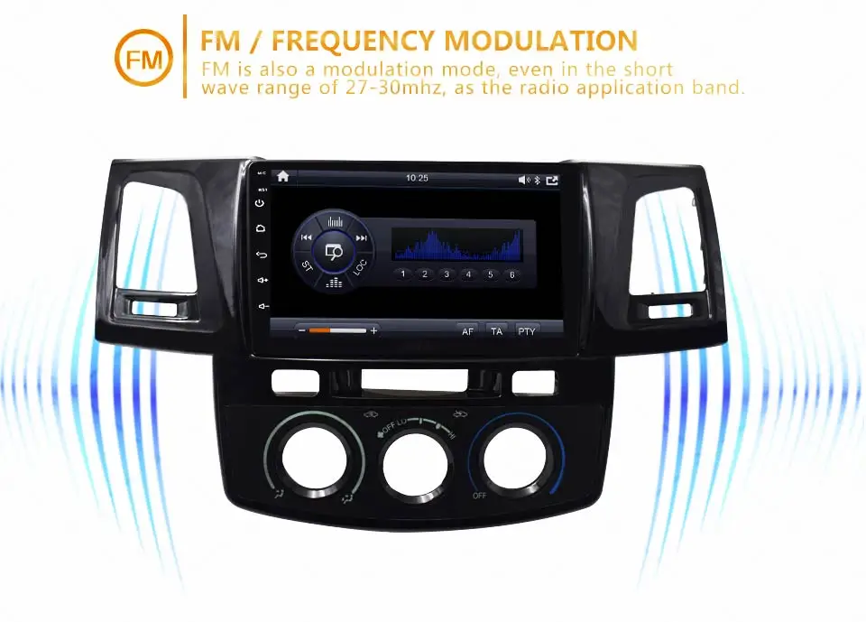Clearance KiriNavi 2 din 9" Touch Screen Android Car Radio For Toyota Hilux 2012-2015 Multimedia GPS Navigation Player audio WIFI MP3 7