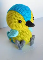 Крючком игрушки amigurumi плюшевые песенки птица