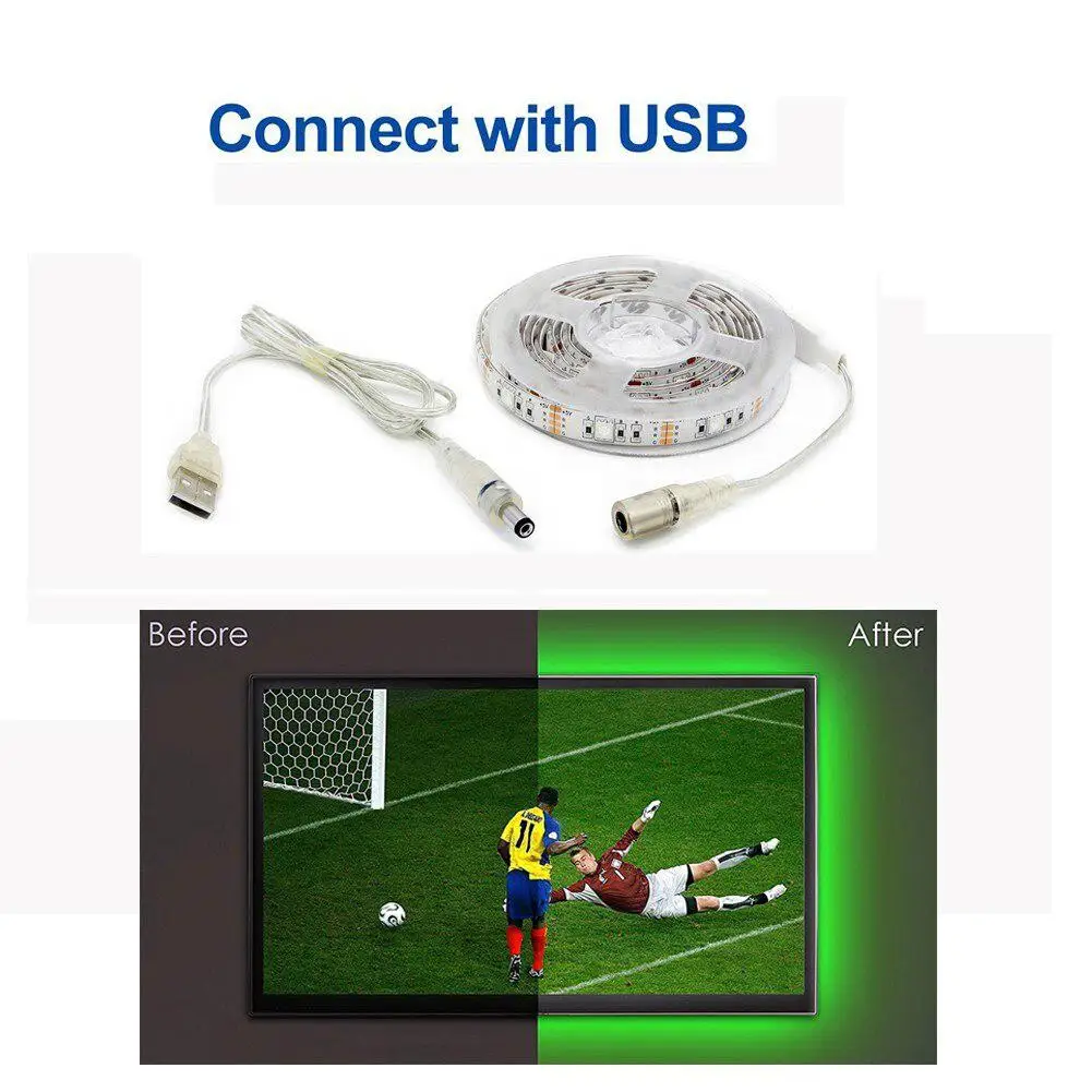 Dragonpad LED RGB двухцелевая лампа полоса подключения с USB батарейный блок декоративное