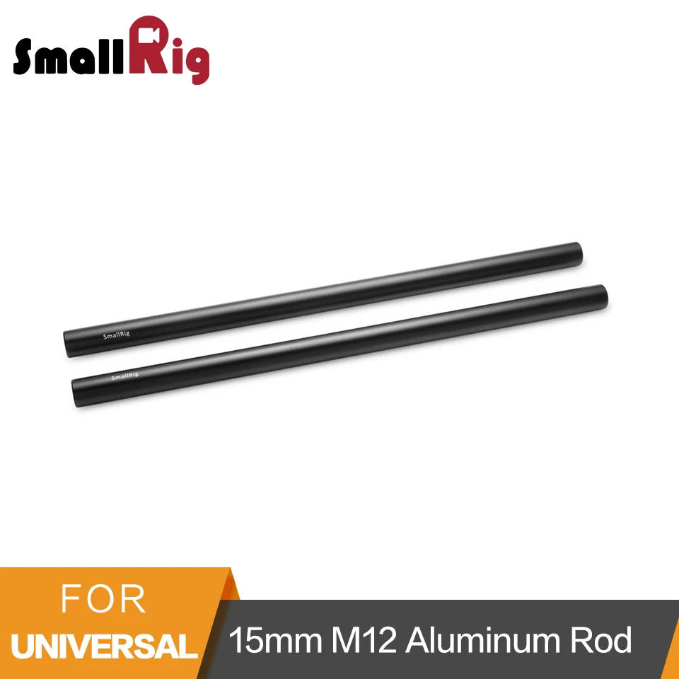 

SmallRig Aluminum Alloy Pair of 15mm Diameter Rods (M12-12inch) for Dslr Camera Accessory Kit - 1053