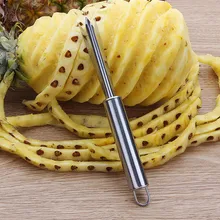 Pelador de piña de acero inoxidable antideslizante portátil fácil de limpiar tenedor herramientas de fruta herramientas de cocina