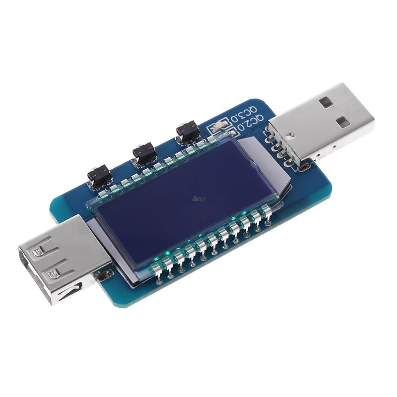 QC2.0/QC3.0 детектор USB lcd Цифровой электронный пусковой аппарат Напряжение Ток вольтметр метр тест er тестовая плата