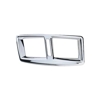 

Car ABS Chrome Back Central Armrest Console Rear Air Outlet Vent Sticker For Peugeot 3008 2013 2014 2015 2016 Accessories