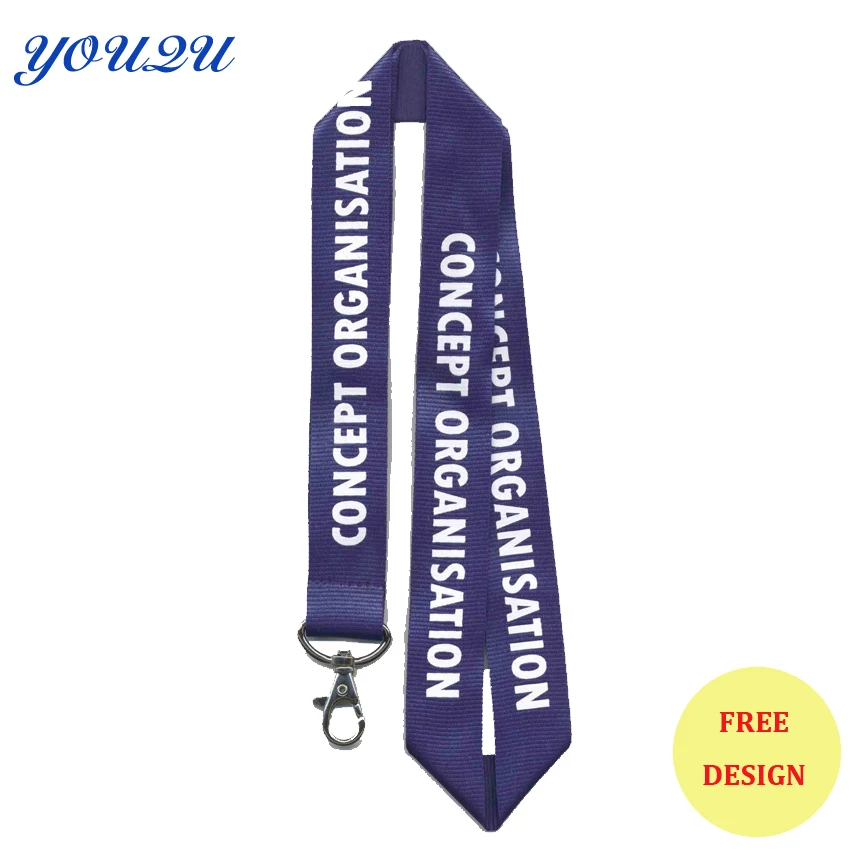 

YOUQU 2*90cm custom lanyard with badge holder mobile phone contact best choice for promotion