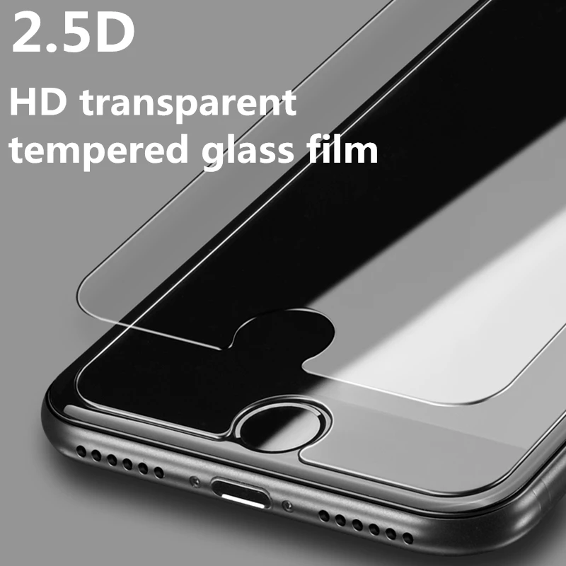 2.5D 9H tempered glass For iphone 7 screen protector protective guard