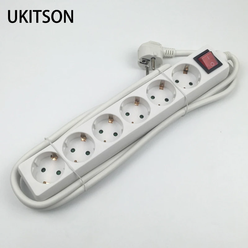 Power Strip Sockets Portable Strip EU DE Plug Adapter 3 4 5 6 Ports Outlet Extension Socket With CE GS Mark Power Strip Sockets Portable Strip EU DE Plug Adapter 3 4 5 6 Ports Outlet Extension Socket With CE GS Mark