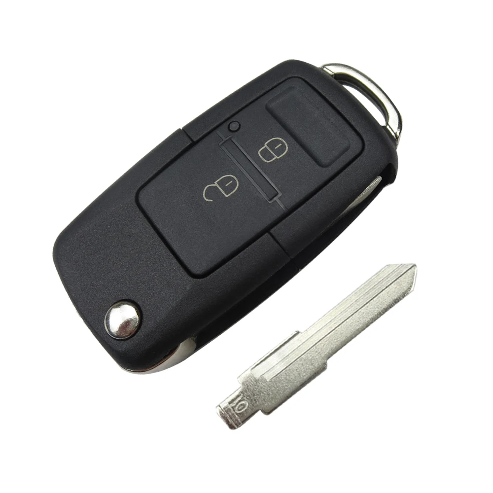 OkeyTech 2 кнопки модифицированный флип Автомобильный ключ оболочка для Volkswagen VWW Golf Skoda Chery QQ3 QQ6 дистанционный ключ чехол Замена