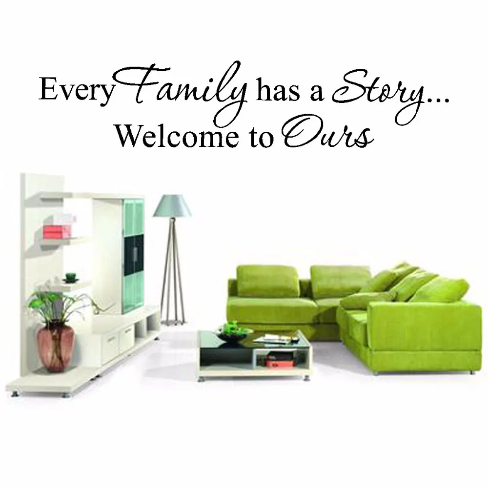 Every-Family-Has-A-Story-Welcome-Black-Waterproof-Vinyl-Art-Wall-Decal-Paper-Wall-Stickers-For (1)