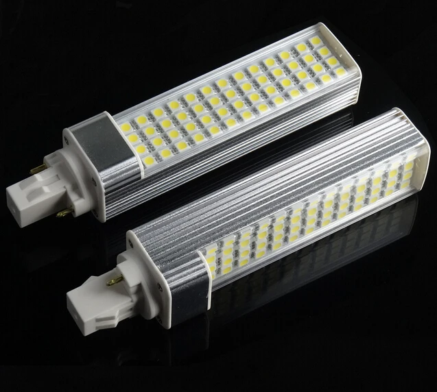 Бесплатная доставка Супер G24 13W светодиодные лампы SMD5050 52LED AC85 265V 10 шт./лот|g24 13w|g24 led