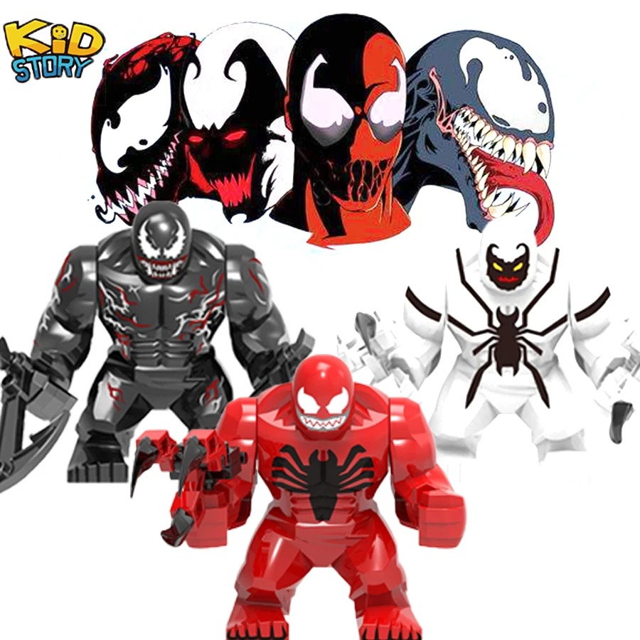 

Big Roit VS venom Carnage batman Marvels movie models set Compatible with legoing building blocks heros figures toys gift YF30