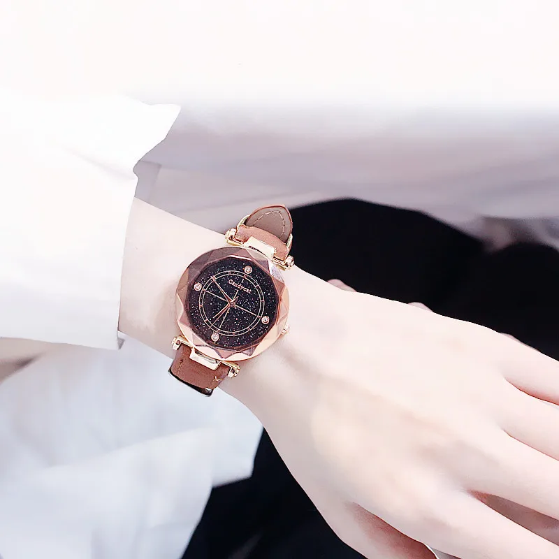 

Star Watch Female Student Korean Version of The Simple Casual Atmosphere Quartz Watch Trend Ladies Watch