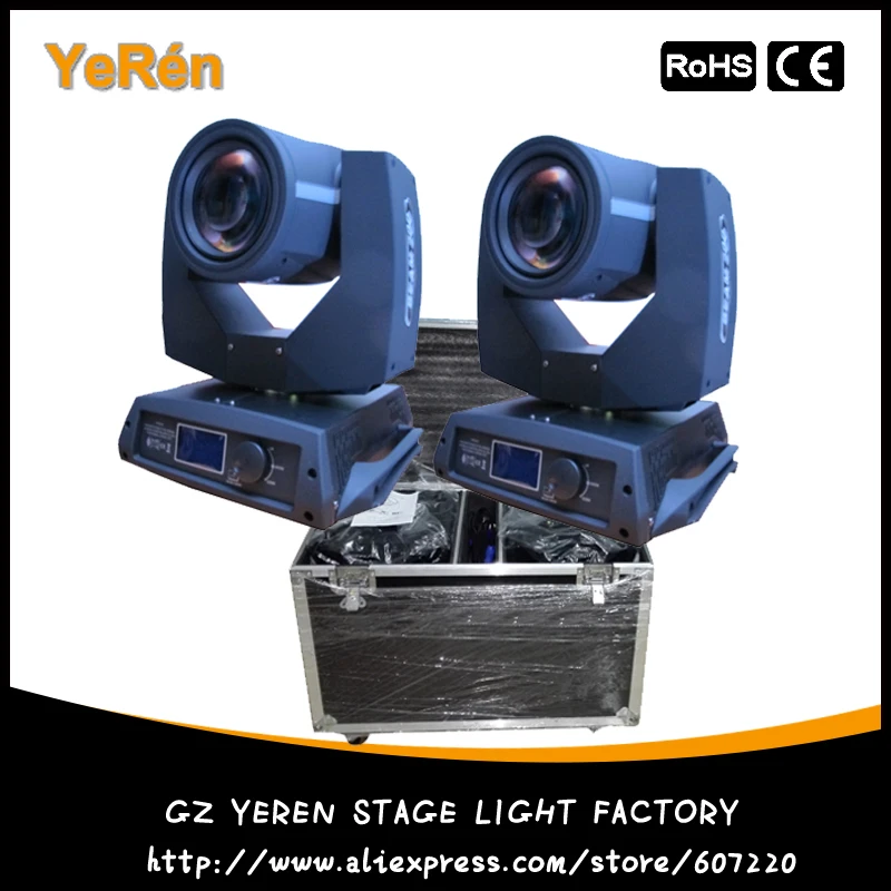 

(2 pieces/lot) With Roadcase 7R 230 Beam Moving Head Light Beam Pro Stage Lighting with Osram Lamp 16DMX channel