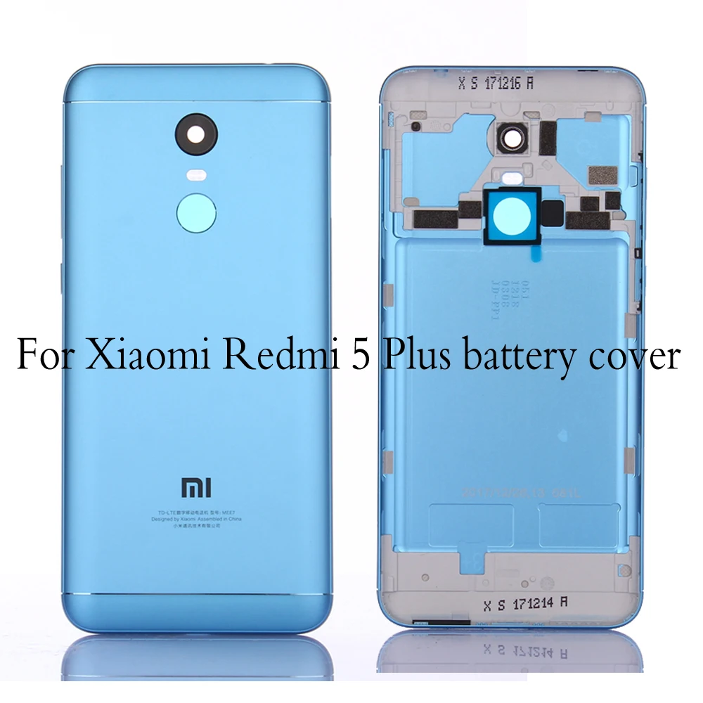 

Original Battery Back Cover For xiaomi redmi 5 plus Housing Case +Power Volume Buttons for redmi5 plus battery cover Replacement