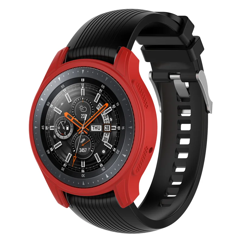 46 мм чехол на ремне мягкий TPU покрытие защитный корпус рамка Gear S3 Frontier для Samsung Galaxy