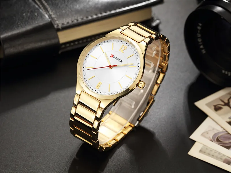 CURREN Top Luxury Brand Men Quartz Wrist Watch Men's Full Steel Business Watches Male Fashion Analog Clock Relogio Masculino