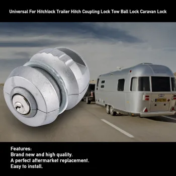 

New Universal For Hitchlock Trailer Hitch Coupling Lock Tow Ball Lock Caravan Lock