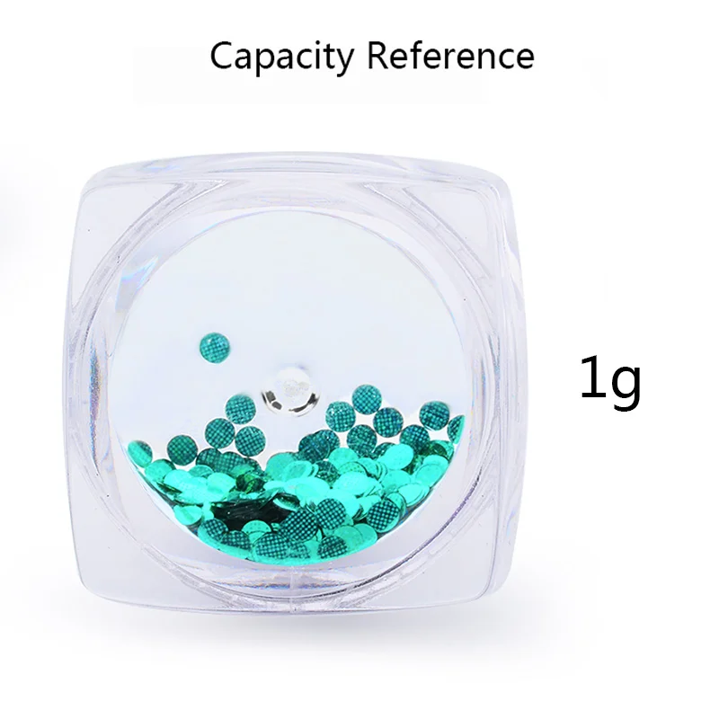 Mtssii голографические пайетки для ногтей красочные блестящие круглые Блестки для ногтей хлопья гвоздь художественные украшения 1 г
