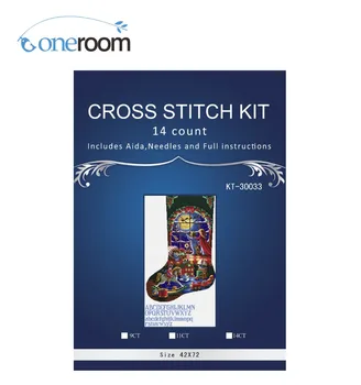 

Christmas SOCK NO 31 14CT Free Delivery Top Quality Counted Cross Stitch Kits for Embroidery Home Decor Needlework
