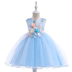 Новое прибытие маленькая принцесса девушки цветка платья для первого причастия платья для девочек пышные платья для девочек 2018 реальное