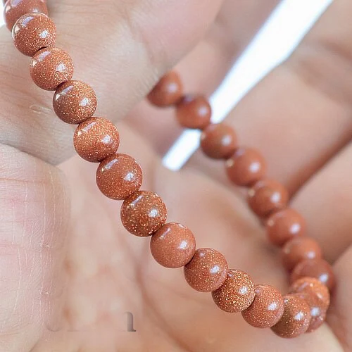 

STENYA 8mm Stretch men Bracelet Elastic Gem natural stone gold sand expandable women jewelry beads Quartz Carnelian Craft