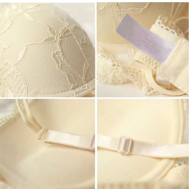 Sexy Lace Bra Set Women Underwear Set Push Up Bra Set Sexy Lcae Briefs Lingerie 3/4 Cup 70B 75B 80B drop shipping