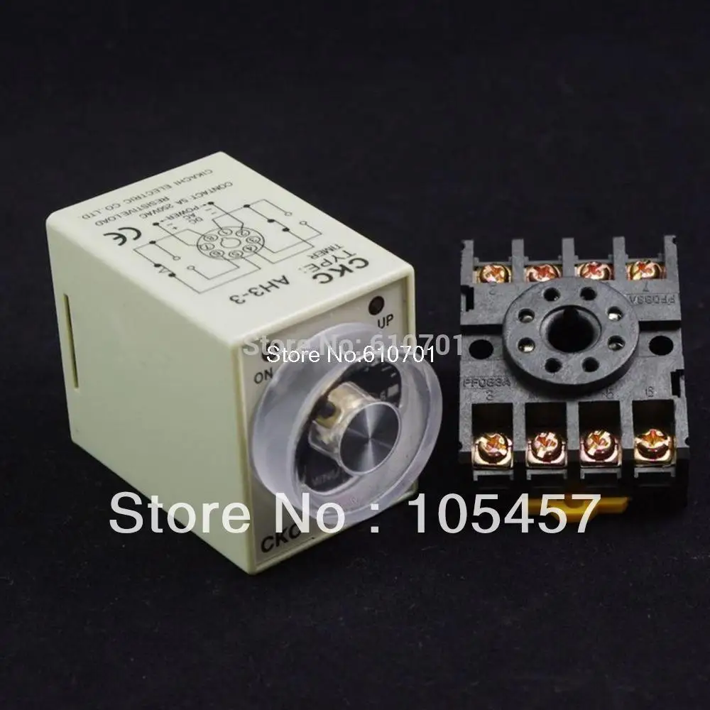 24VAC Power off delay time ST3PF Relay 0-30 seconds with Socket Base PF083A