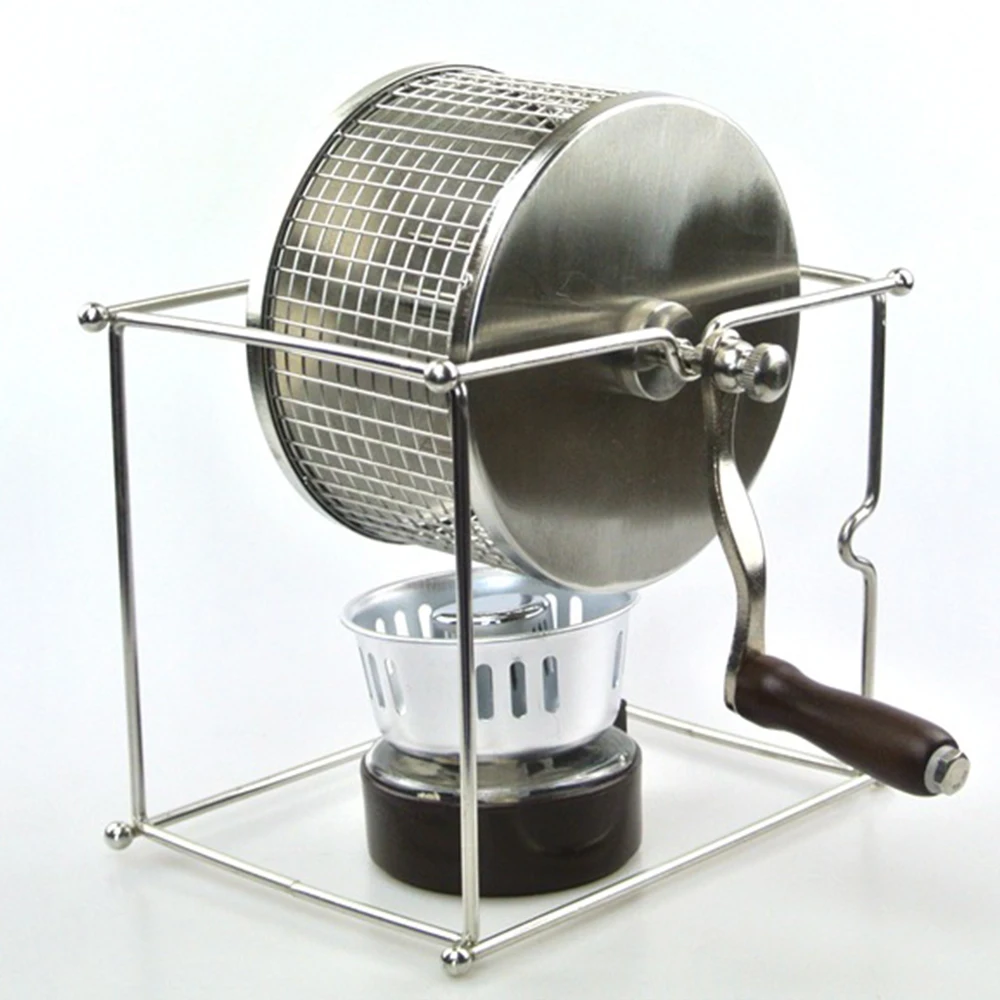 

Barista Stainless Steel Coffee Roaster Manual Coffee Beans Baking Machine Roller Kitchen Accessories Appliances Coffee Tools