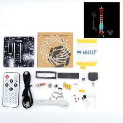 DIY светодиодный LightCanton Tower люкс беспроводной Дистанционное управление; Электроника набор музыкальный спектр паяльные наборы DIY игрушка для