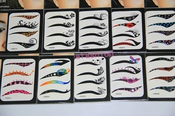 

10 pack/lot 80pcs Eye Liner Tattoos in 40 styles Makeup Sticker for Making The Eyes Bigger with Eye Shadow SP-1010
