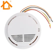 Проводной детектор дыма для домашней безопасности детектор дыма датчик сигнализации для системы охранной сигнализации 1 шт