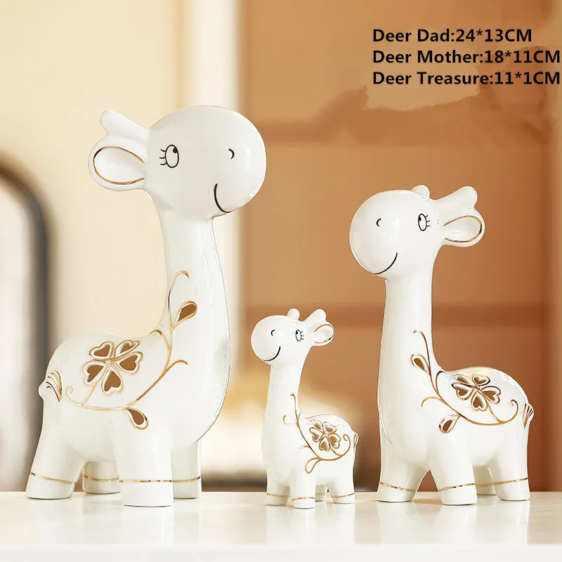 

Abstraction Animal Statue Music Deer Ceramic Art&Craft Office Creative Living Room Desktop Decoration L2919