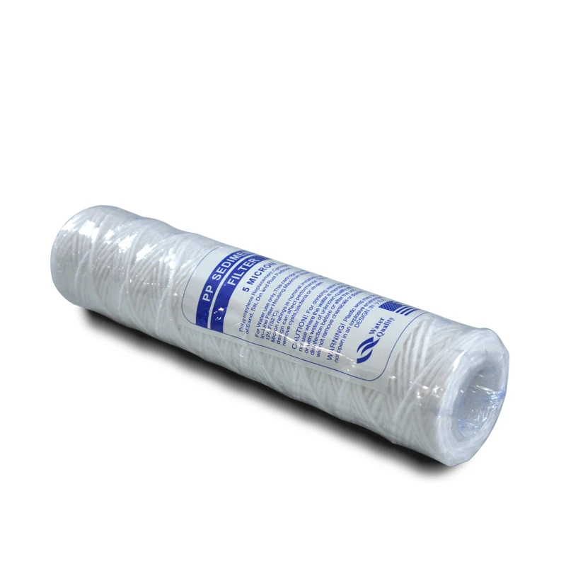 

4PCS Wire-winding Filter Cartridge 10 inch PP Cotton String Wound Sediment Water Filter Cartridge 5 Micron