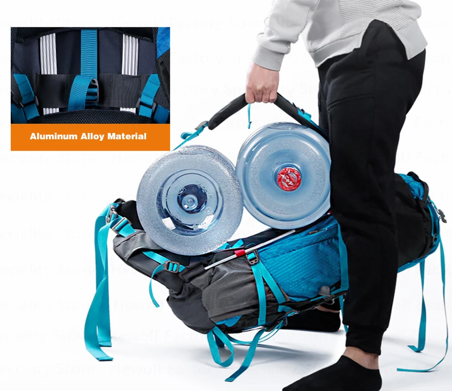 Hewolf 65L Открытый Восхождение сумка Professional пеший Туризм рюкзак водостойкие