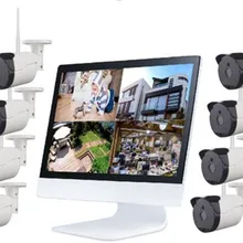 12 дюймовый монитор 8CH пуля набор камеры NVR 720/960/1080 p дополнительно