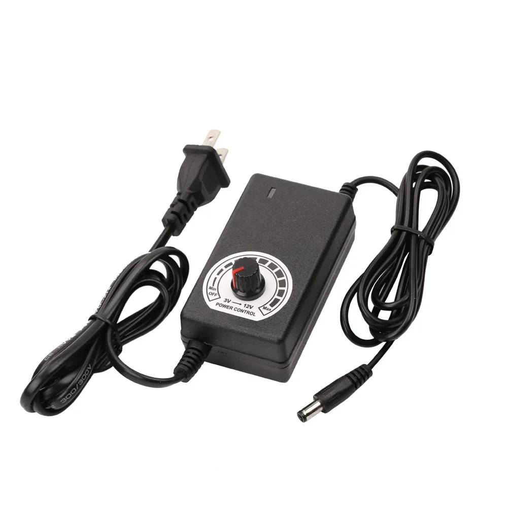 Adjustable AC/DC Adapter 24W 12V 2A Led Strip Power Supply US Plug @8 WWO66 Adjustable AC/DC Adapter 24W 12V 2A Led Strip Power Supply US Plug @8 WWO66