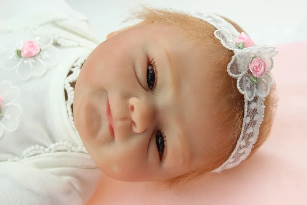 NPK 43 см реалистичное Силиконовое тело девочка Reborn Baby Doll игрушки Реалистичные
