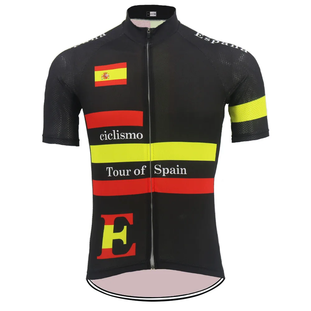 Новые испанские майки для велоспорта ropa ciclismo, мужская одежда с коротким рукавом ESPANA для велоспорта, летняя одежда для велоспорта, Джерси, одежда для езды на велосипеде