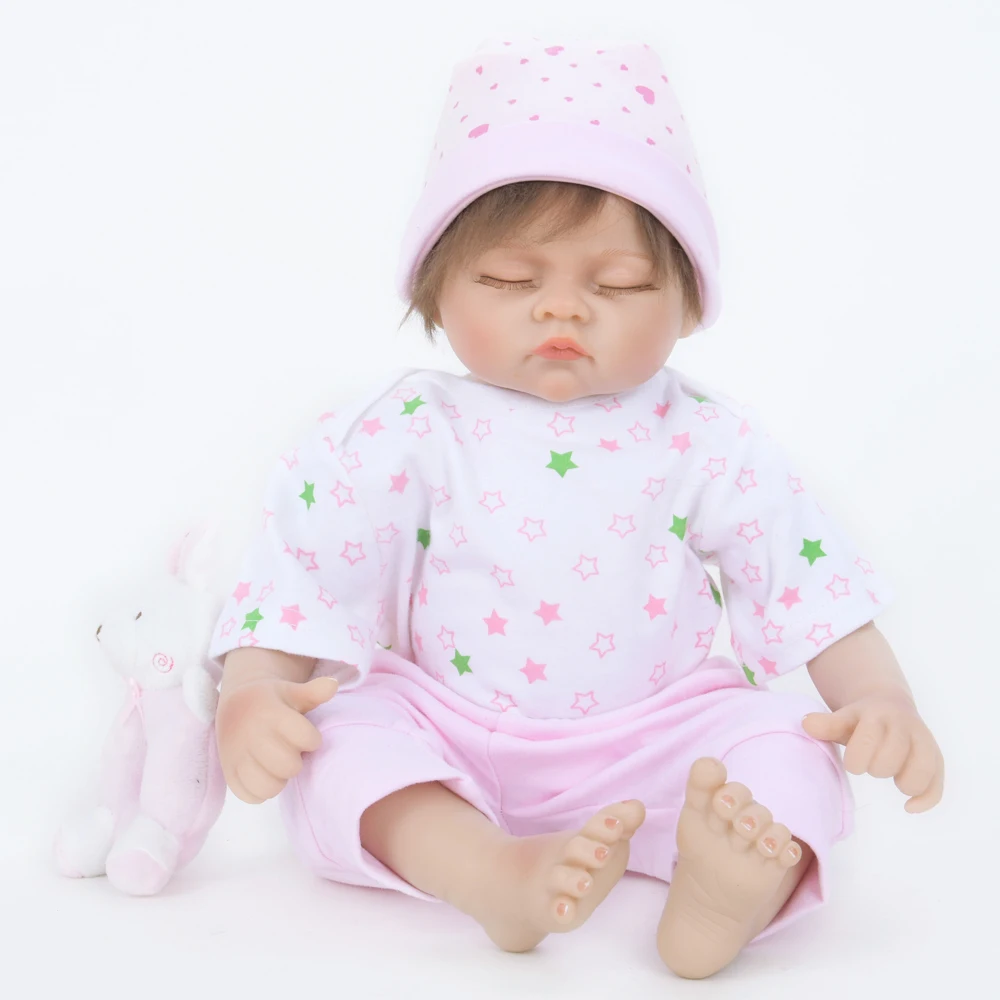 

New Arrival Adorable Cloth Body Baby Reborn Doll Baby Angel Doll Wholesale Reborn Baby Kit Kids bedtime Brinquedos