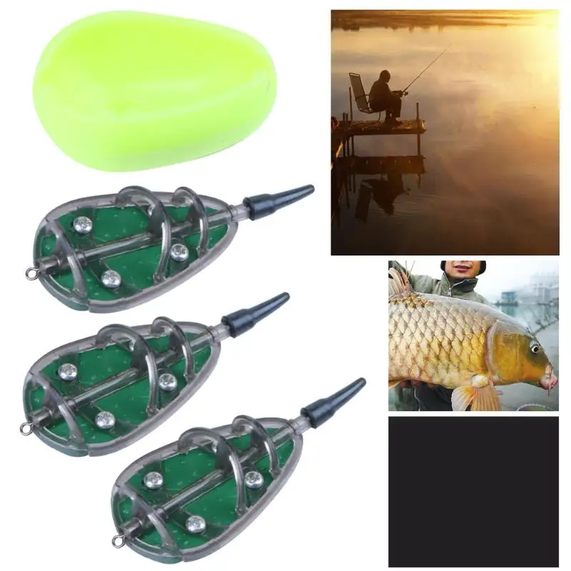 

Method Feeder Carp Fishing Feeder 30g 40g 50g Set Lead Sinker Free Lead Lures Holder Fishing Accessories Feeder Troughs Pesca