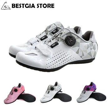

Santic 2018 New All Terrain Non-locking Cycling Shoes Women Breathable Mountain Bike Shoe Leisure Road Bicycle Flat Shoes 36-39