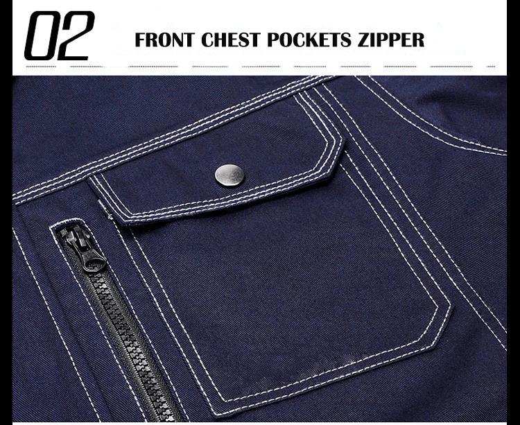 Men Workwear Jacket High quality Multi pockets Long-sleeved Work clothes uniforms Male mechanic construction Working Jackets (11)