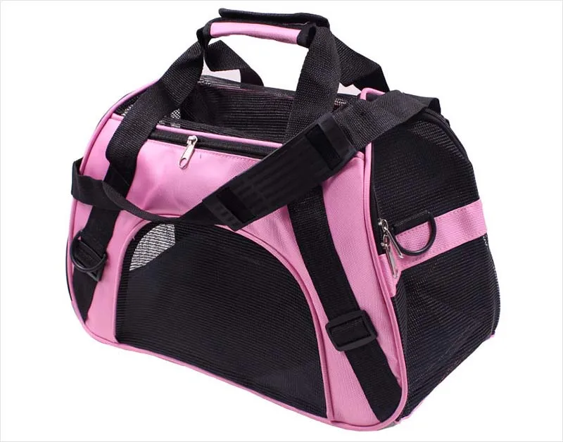 Pink dog carrier bag