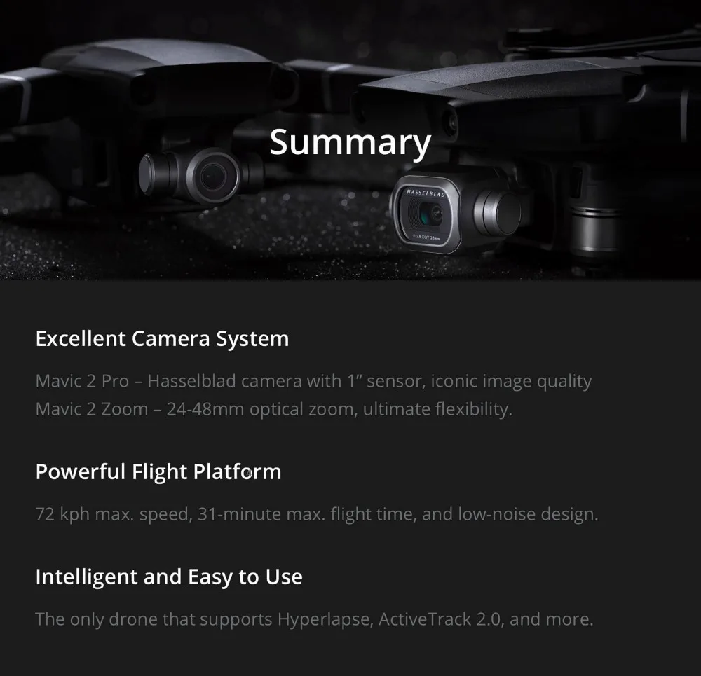 Самолет DJI Mavic 2 Pro(не включает Пульт дистанционного управления и зарядное устройство